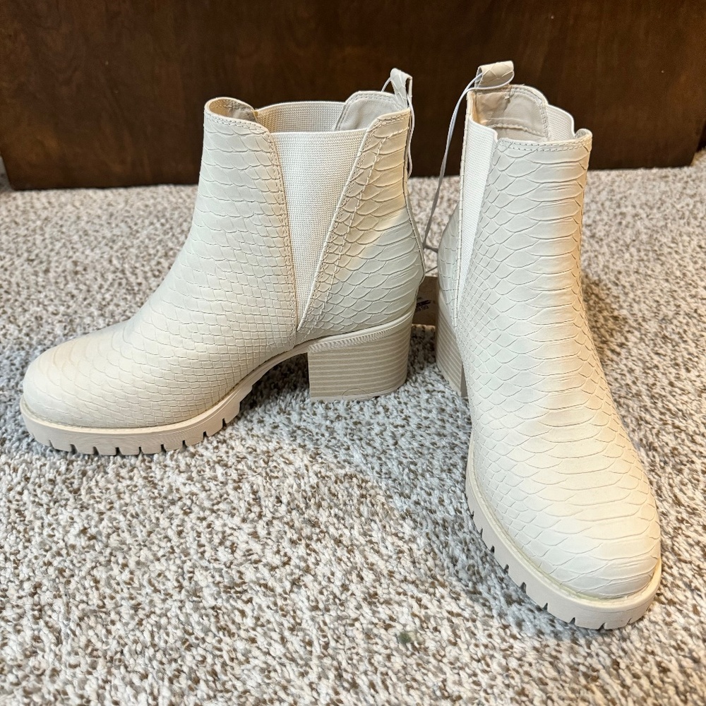 Snakeskin Booties